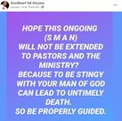 Don’t extend that 'nonsense' to pastors and the church – Pastor warns Stingy Men Association