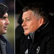 Roma manager Paulo Fonseca (left) and Manchester United boss Ole Gunnar Solskjaer