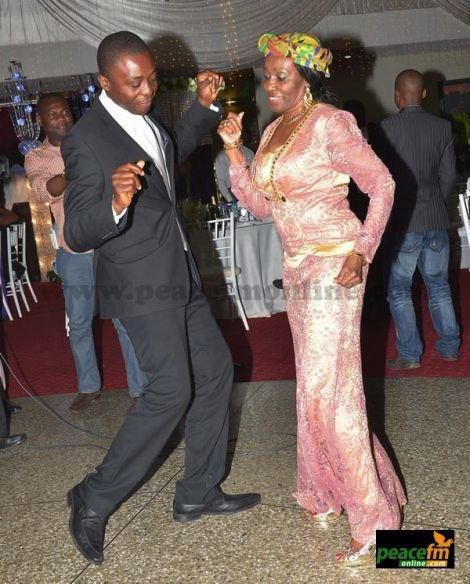 Kafui Dey with Fomer First Lady Nana Konadu Agyeman Rawlings