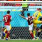 Christoph Baumgartner (C) scored the goal that put Austria into the last 16 at Euro 2020