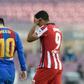 Luis Suarez (right) has urged his former Barcelona teammate Lionel Messi to remain in Catalonia