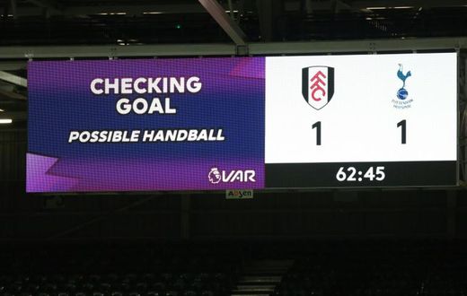 Fulham were denied an equaliser after a handball in the lead-up to Josh Maja's goal against Tottenham