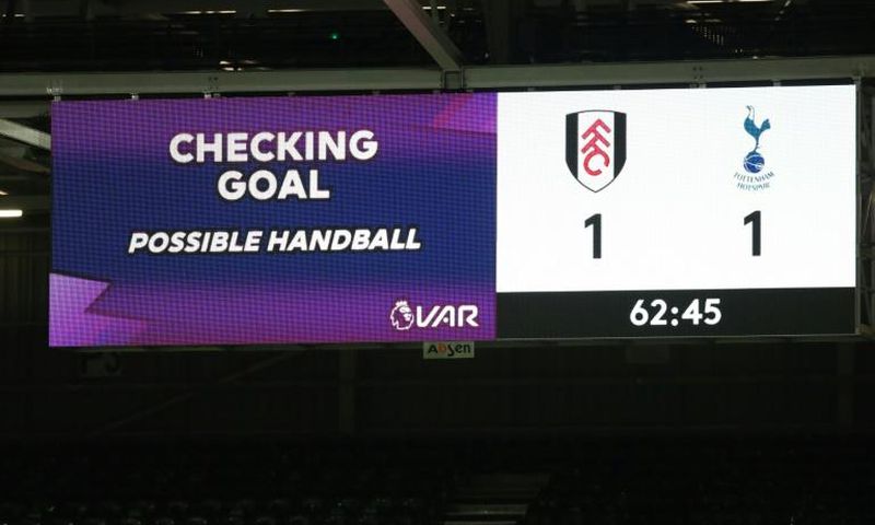 Fulham were denied an equaliser after a handball in the lead-up to Josh Maja's goal against Tottenham