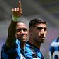 Ashley Young (L) won the Serie A title with Inter Milan last season.