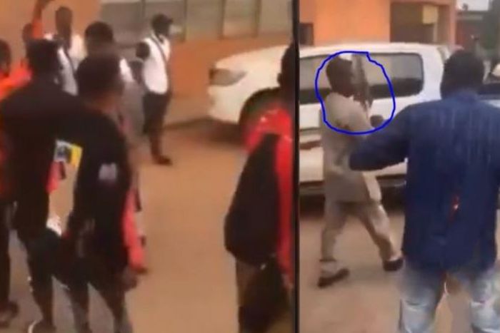 University students on a rampage as lecturer brings “loaded gun” to exam hall for invigilation