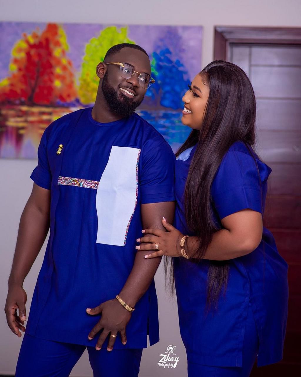 Xandy Kamel and her husband