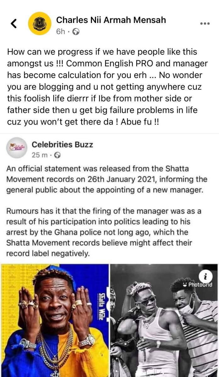 Shatta-wale-blast blogger