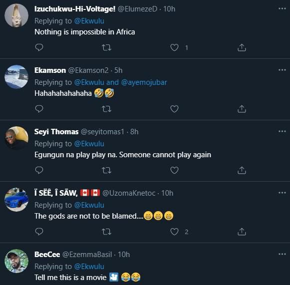 Masquerades kneel as pastor prays for them in public