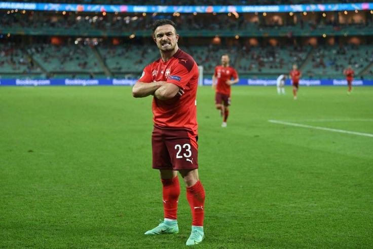 Xherdan Shaqiri scored his first international double since November 2014 in the Turkey win