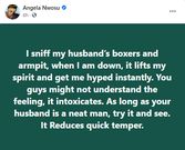 I sniff my husband's boxers & armpit when I’m down - sex therapist says