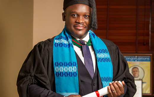 Sam George graduates with Master’s Degree in Conflict, Peace and Security