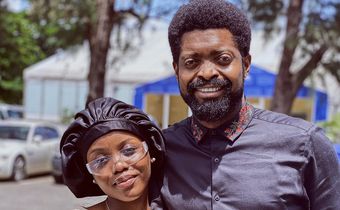 Gyakie hangs out with Basketmouth in Lagos