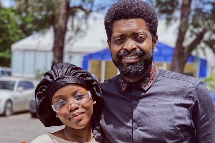 Gyakie hangs out with Basketmouth in Lagos