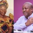 John Mahama and mother