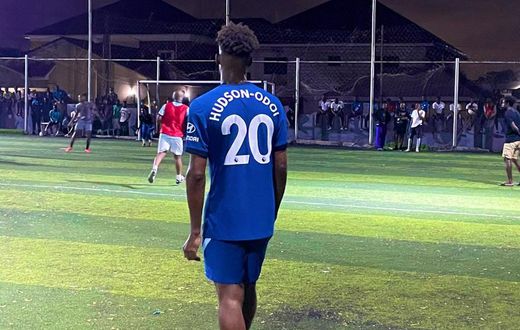 Hudson-Odoi scores hat-trick in exciting 5-a-side match against King Promise