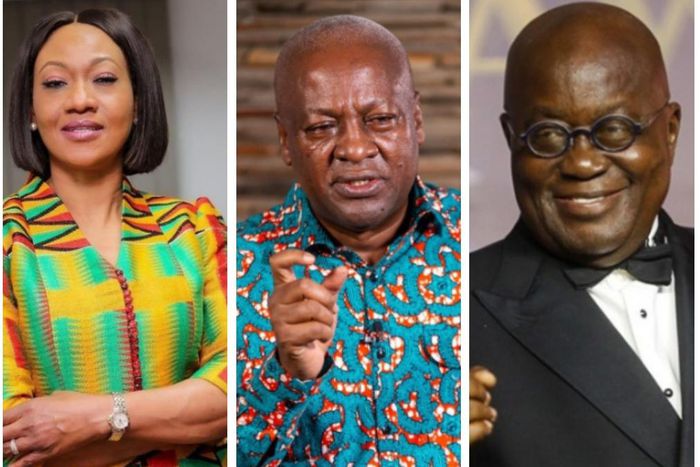Jean Mensah, John Mahama and Nana Addo