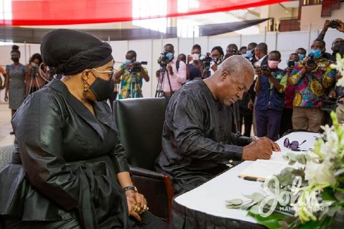John Mahama signs book of condolence