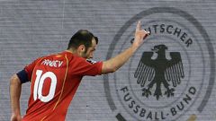 Goran Pandev, who scored as North Macedonia's upset Germany in Duisburg in World Cup qualifying in March, will lead his country in the Euros