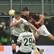 Zlatan Ibrahimovic was shut out as AC Milan lost at home in Lille and will miss the return match with an injury