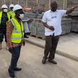 Osafo Marfo and Ibrahim Mahama at Dzata cement plant
