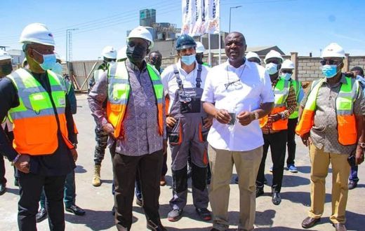 Alan visits Ibrahim Mahama’s cement plant