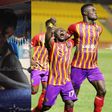 Video: Hearts legend Don Bortey leads jama session after Phobians go top of the league