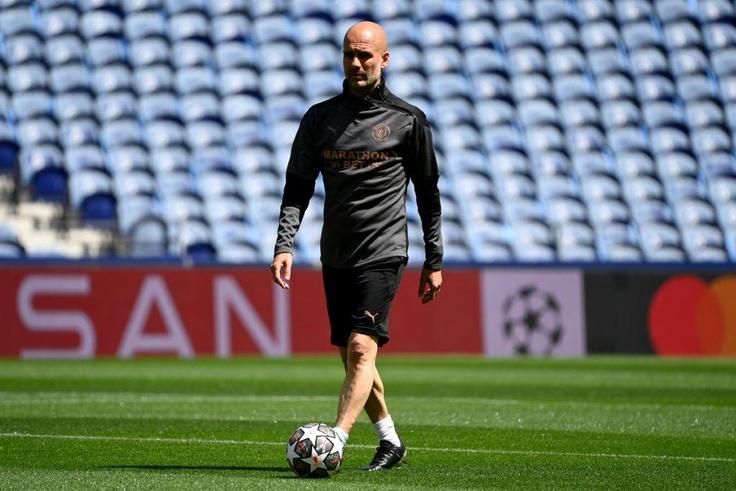 Walk in the park: Pep Guardiola is one game away from becoming the fourth coach to win the Champions League three times
