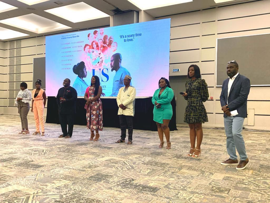 Gloria Sarfo, David Dontoh, Lydia Forson, Shirley Frimpong-Manso and Ken Attoh at the private screening of IN BETWEEN US