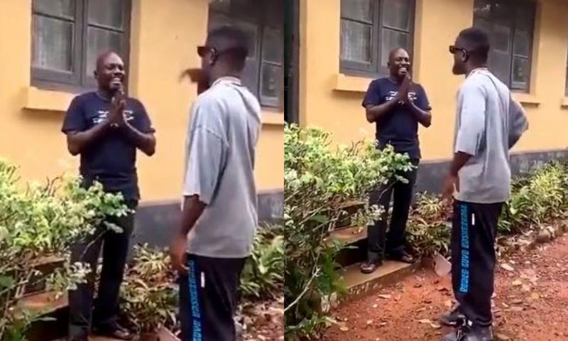 Sarkodie surprises a man