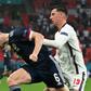 Scotland defender Kieran Tierney (left) impressed against England at Wembley