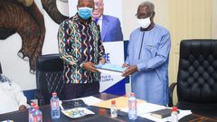 Osafo-Maafo presents his report