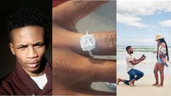 Angry man wears his diamond ring after girlfriend rejected his proposal