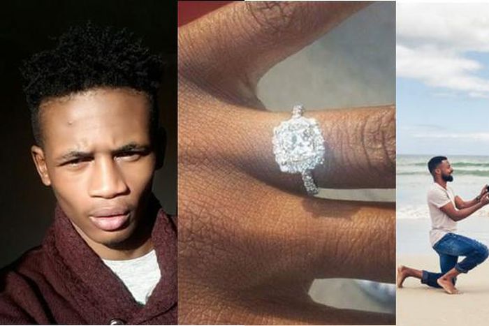 Angry man wears his diamond ring after girlfriend rejected his proposal