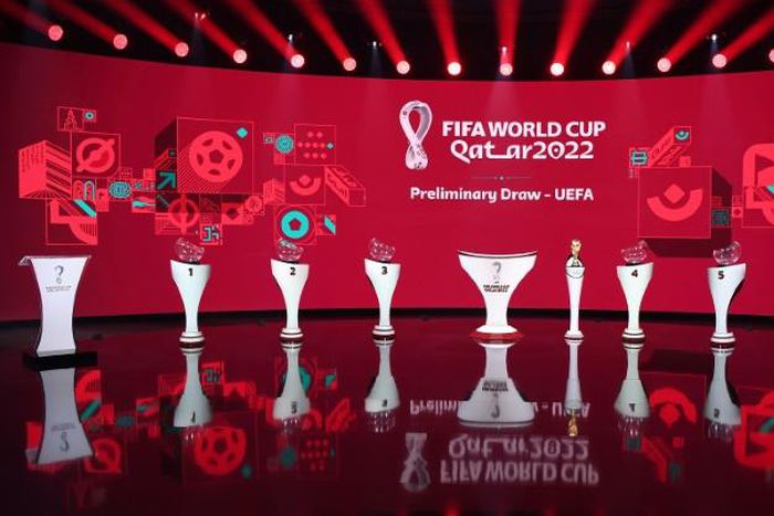 The draw for the European qualifiers for the 2022 World Cup took place in a virtual ceremony without an audience
