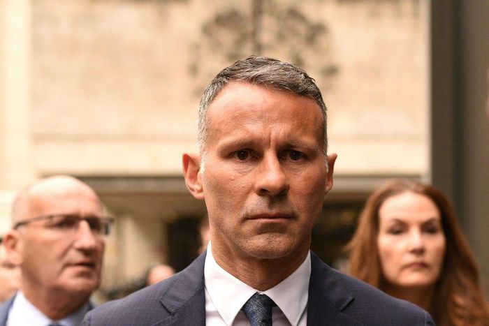 Wales manager and former Manchester United star Ryan Giggs leaves Manchester Crown Court