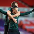 Tottenham's Gareth Bale celebrates scoring against Stoke