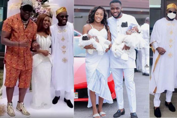 Kennedy Osei & Tracy reveal names of twin daughters on first marriage anniversary