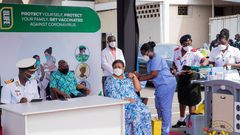 Watch: Akufo-Addo and wife take COVID-19 vaccine injection at 37 Military Hospital
