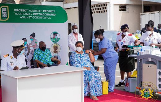 Watch: Akufo-Addo and wife take COVID-19 vaccine injection at 37 Military Hospital