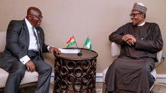 Buhari meets Ghana President to discuss attacks on Nigerian traders