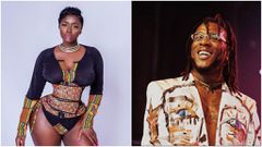 Ghanaian actress Princess Shyngle and Nigerian music star Burna Boy [Instagram/PrincessShyngle] [Instagram/BurnaBoyGram]