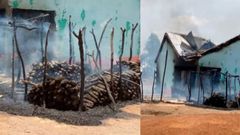 65-year-old woman’s house & 10,000 tubers of yam set ablaze by youth over witchcraft