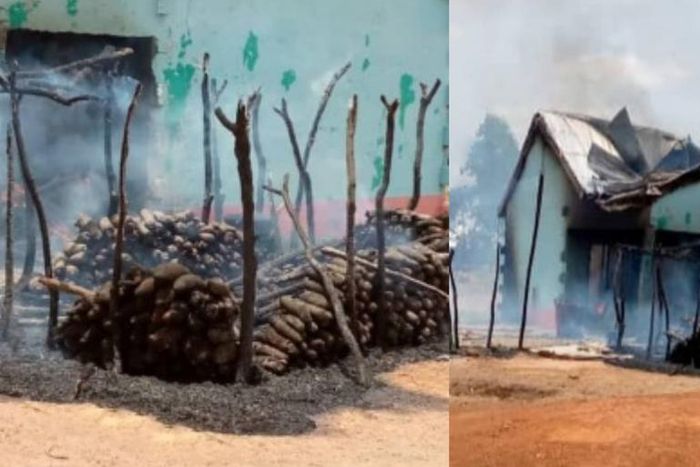 65-year-old woman’s house & 10,000 tubers of yam set ablaze by youth over witchcraft
