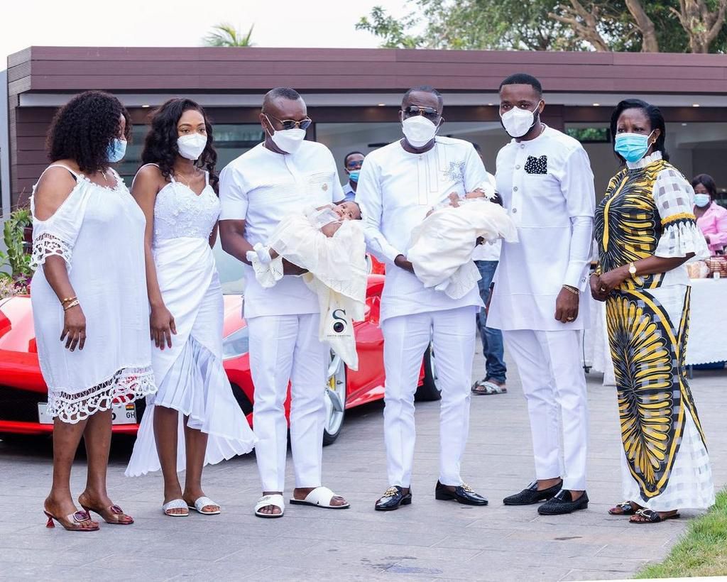 Kennedy Osei and Tracy’s adorable twins' outdooring