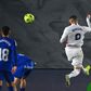 Karim Benzema (R) helped Real Madrid pull to within five points of La Liga leaders Atletico Madrid