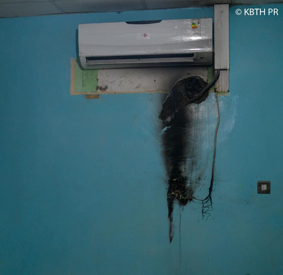The faulty air conditioner