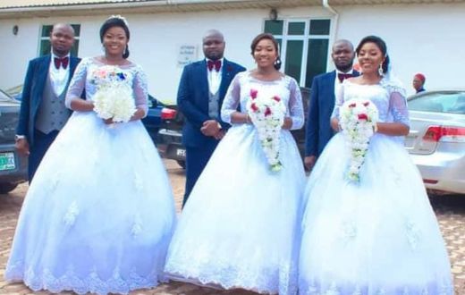 Joy as triplets who married the same day welcome baby boys within the same period