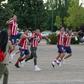 Atletico Madrid's players celebrate outside the Jose Zorilla Stadium after winning La Liga on Saturday.