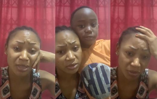 Akuapem Poloo and her son Chief
