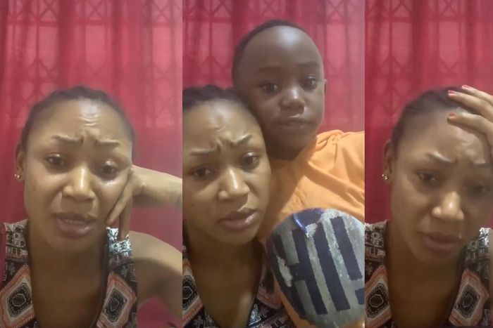 Akuapem Poloo and her son Chief